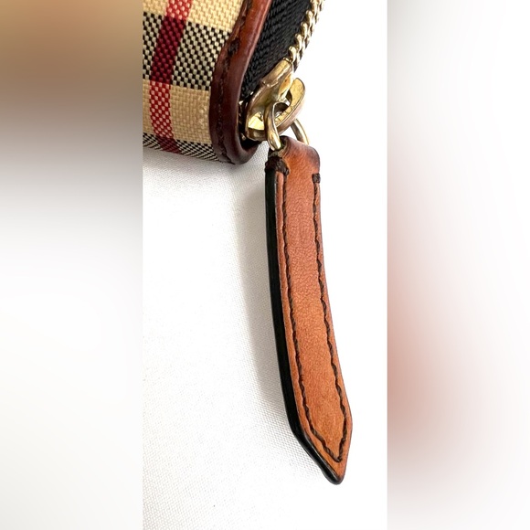BURBERRY  Horseferry Check Zip Around Wallet Brown - Picture 16 of 16